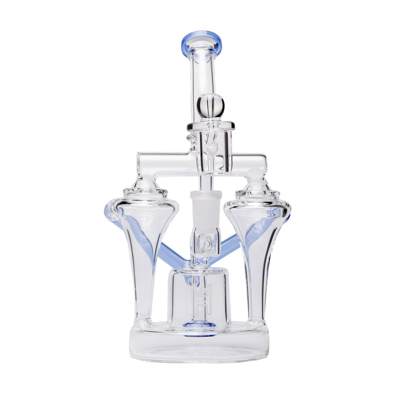 Dab Rig Recycler Dual Uptake en Vidrio de Borosilicato