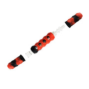 Red And Black Chillum & Dab Straw N2go: 2-in-1 Silicone, Quartz, Heat Resistant
