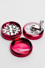 Infyniti aluminium herb grinder with handle 3 parts_1