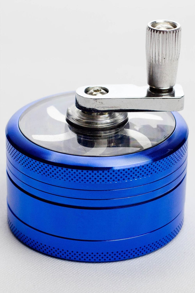 Infyniti aluminium herb grinder with handle 3 parts_7