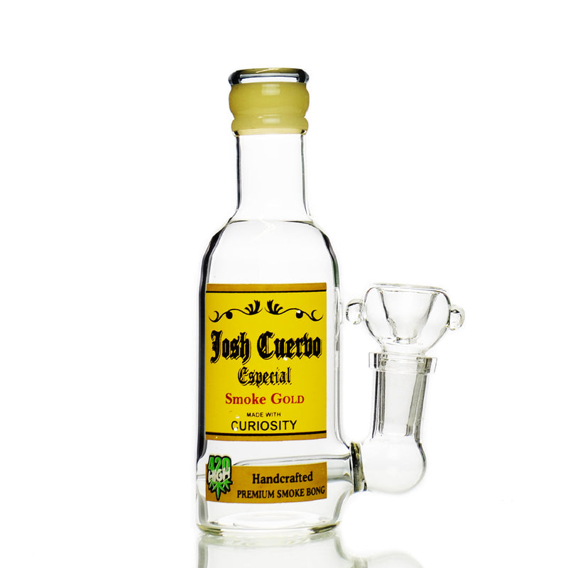 Pipa Novedosa Figura Botella de Licor en Vidrio