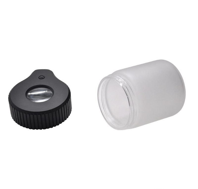 Stash Jar Hermético con Lupa y Luz LED Smokerolla