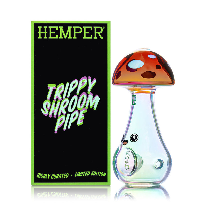 Pipa Novedosa Hemper Hongo Sherlock en Vidrio