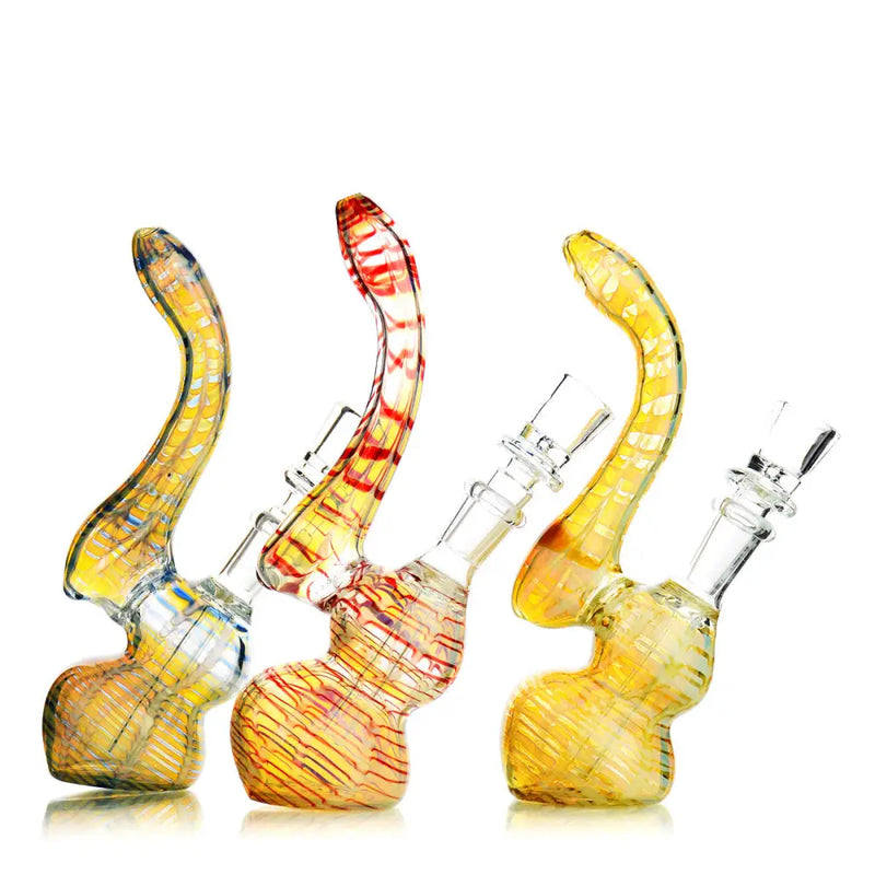Bubbler Zig Zag 7" en Vidrio con Bowl 14mm Macho