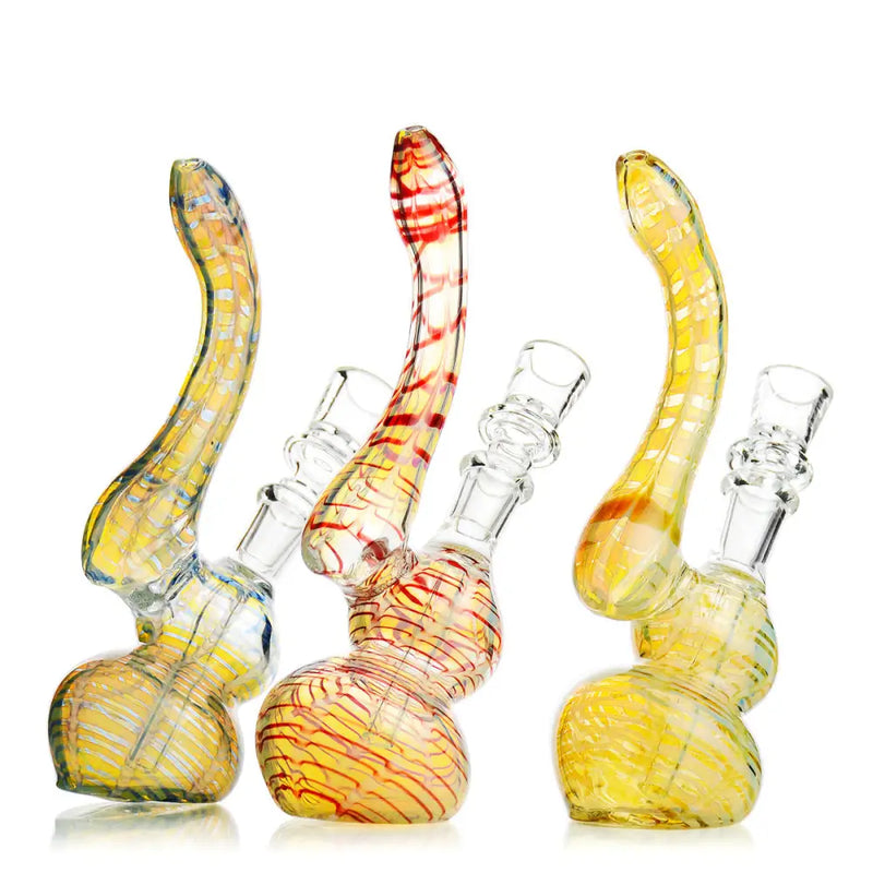Bubbler Zig Zag 7" en Vidrio con Bowl 14mm Macho