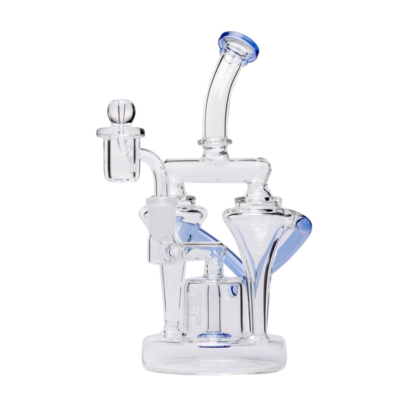 Dab Rig Recycler Dual Uptake en Vidrio de Borosilicato