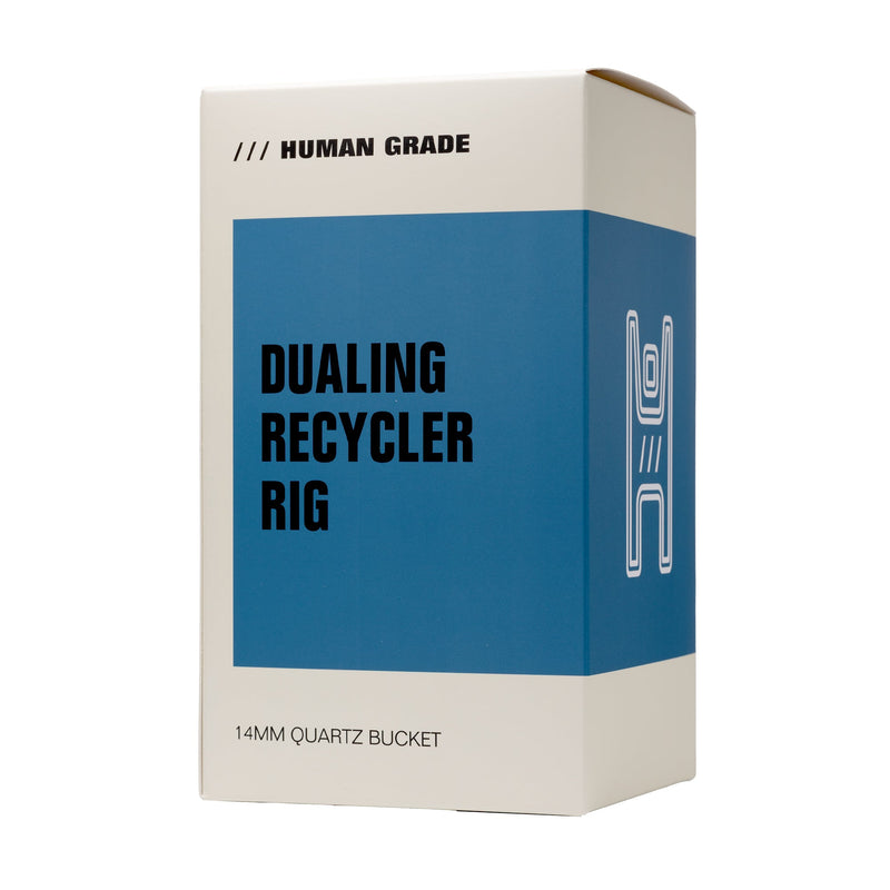 Dab Rig Recycler Dual Uptake en Vidrio de Borosilicato