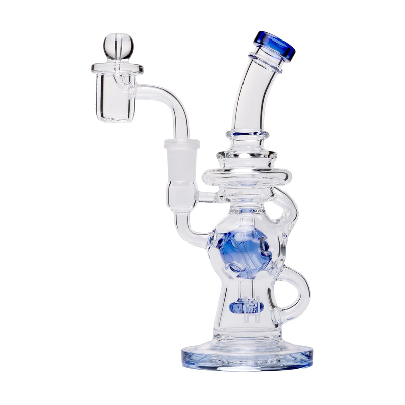 Dab Rig Recycler Swiss de 7" con Banger de Cuarzo