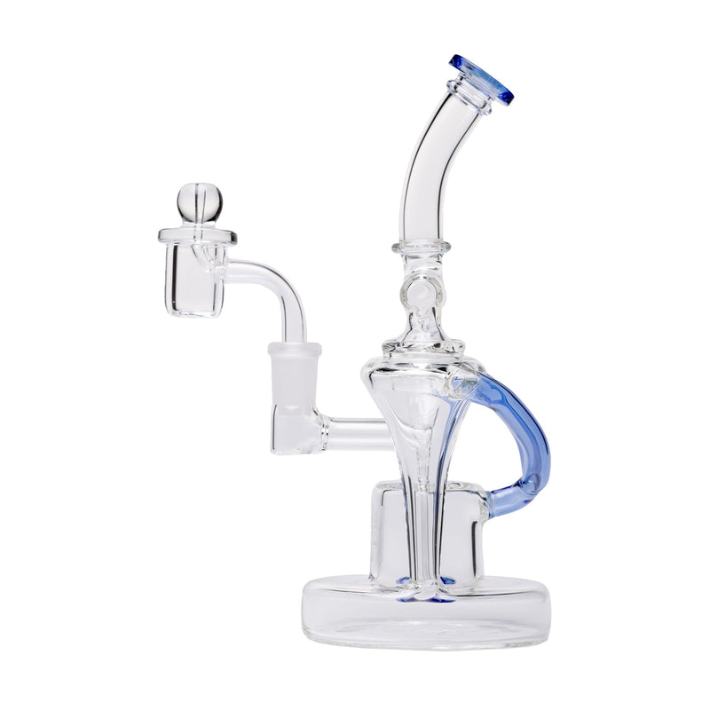 Dab Rig Recycler Dual Uptake en Vidrio de Borosilicato