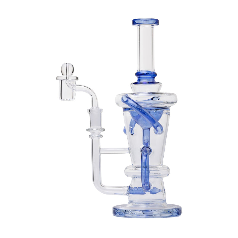 Dab Rig Recycler Straight de 10.25" con Set de Cuarzo