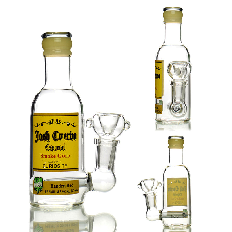 Pipa Novedosa Figura Botella de Licor en Vidrio