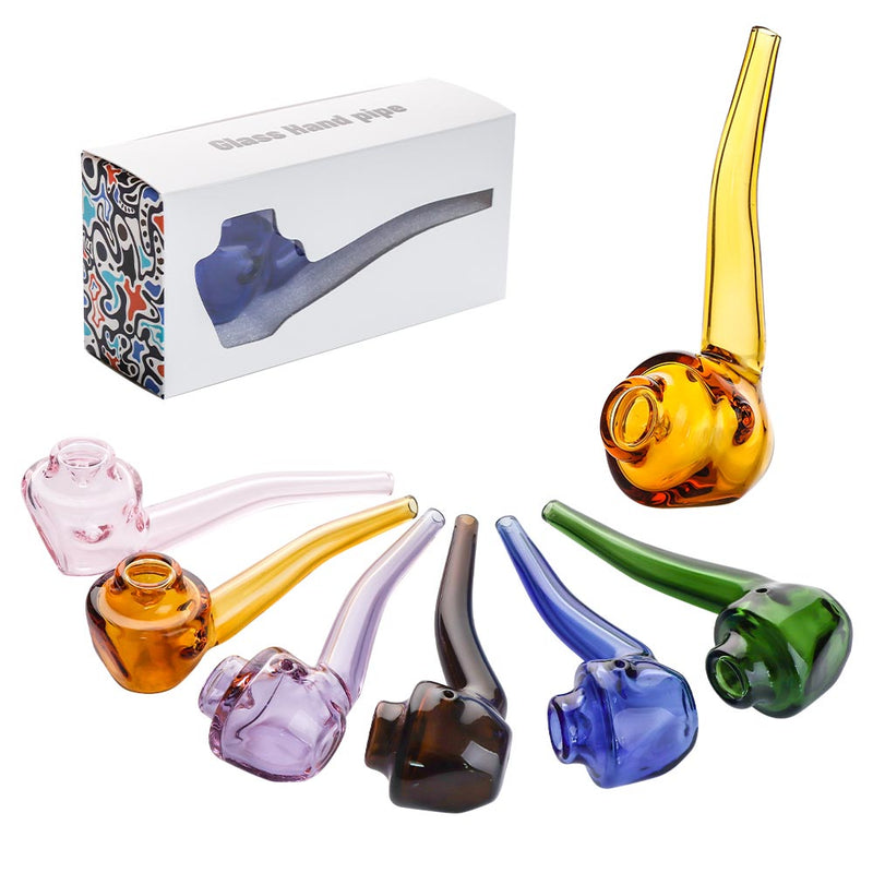 Pipa Sherlock de Vidrio Clásica 6" - Pipa de Mano