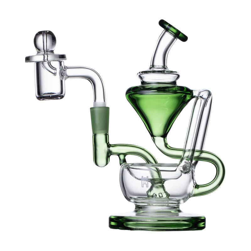Dab Rig Recycler Compacto de 5" en Borosilicato