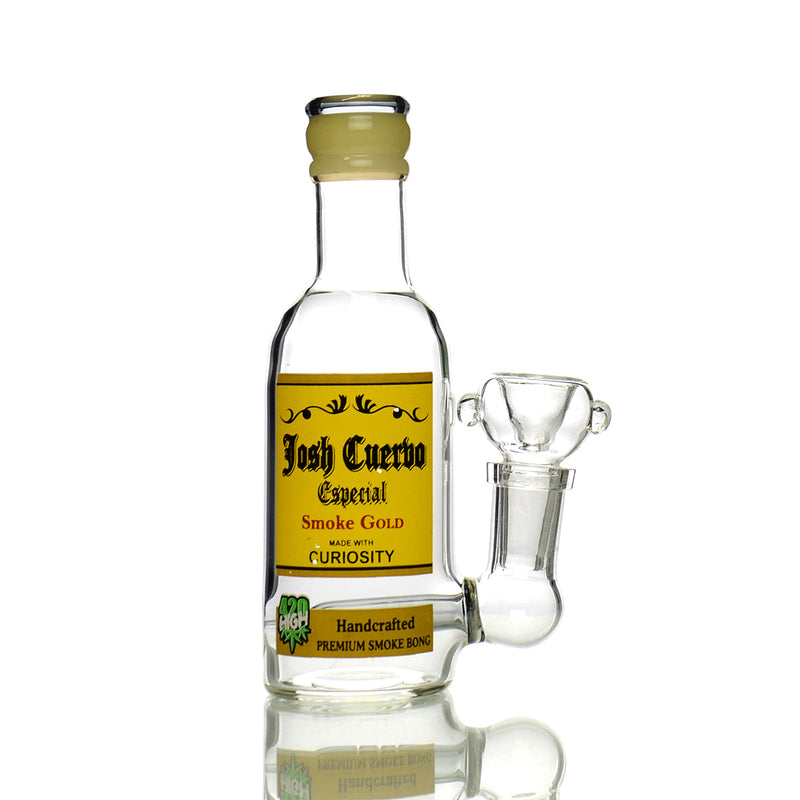 Pipa Novedosa Figura Botella de Licor en Vidrio