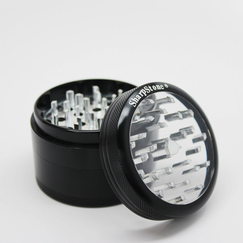 Grinder Sharpstone 2.5" Tapa Transparente 4 Piezas
