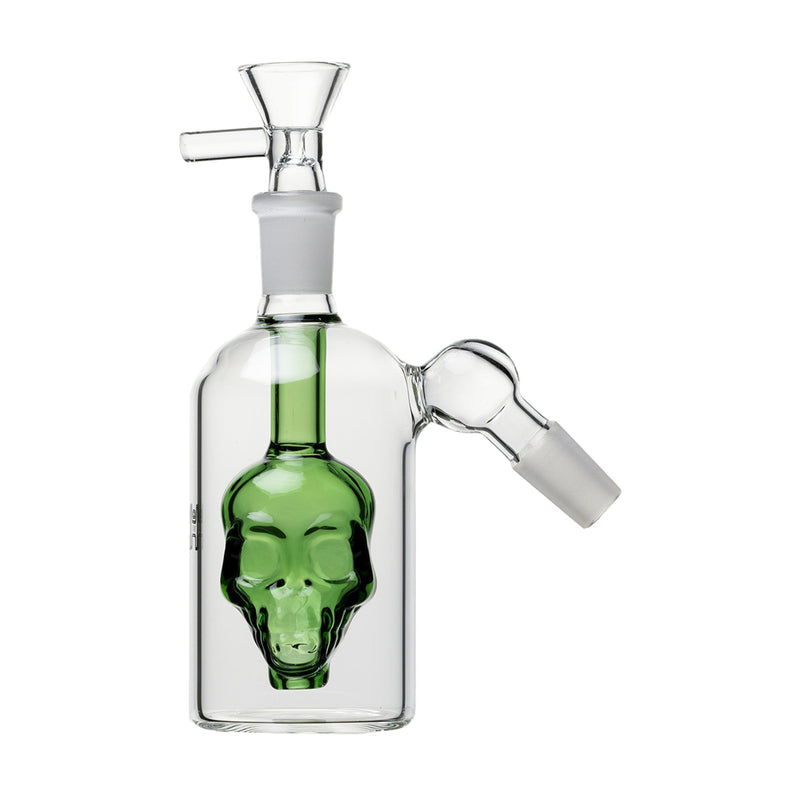 Ash Catcher Skull Perc de Vidrio Human Grade para Bong