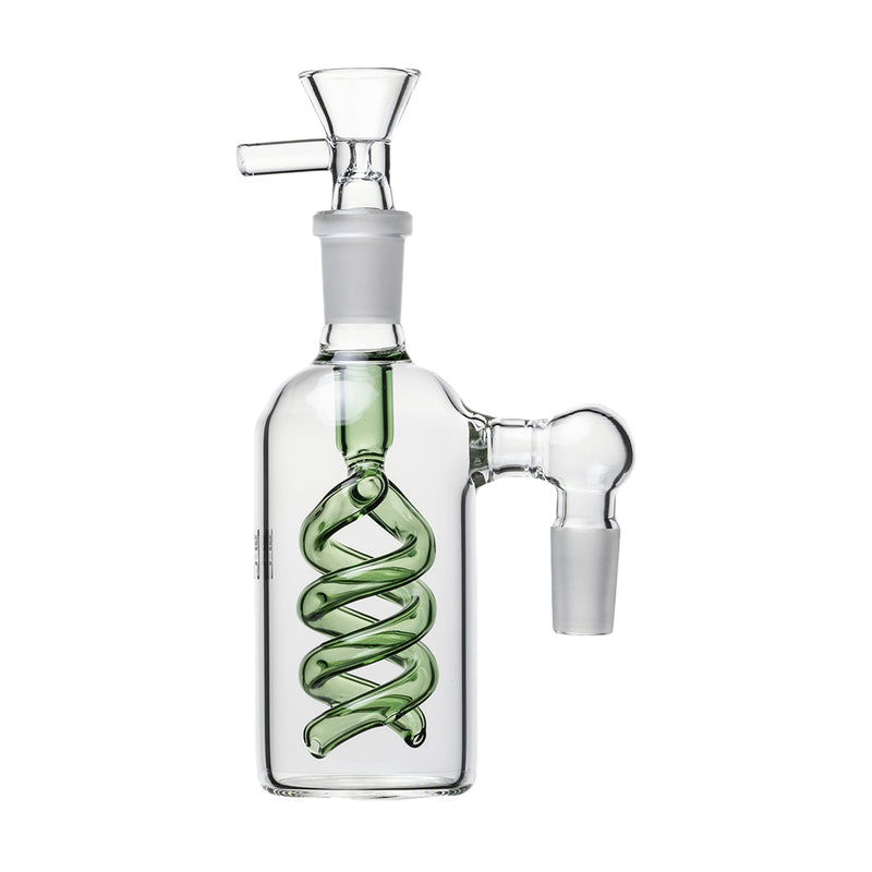 Ash Catcher Spiral Perc con Flower Bowl 14mm Human Grade