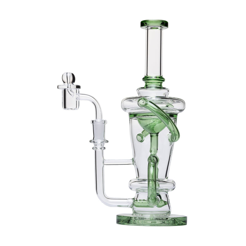 Dab Rig Recycler Straight de 10.25" con Set de Cuarzo