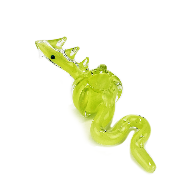 Pipa Novedosa Dragon's Breath en Vidrio 5 Pulgadas