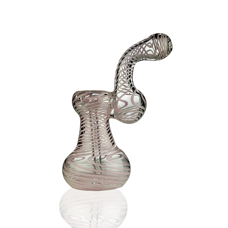 Bubbler Slime Line 7" en Vidrio con Acentos de Color