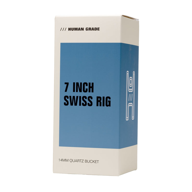 Dab Rig Recycler Swiss de 7" con Banger de Cuarzo