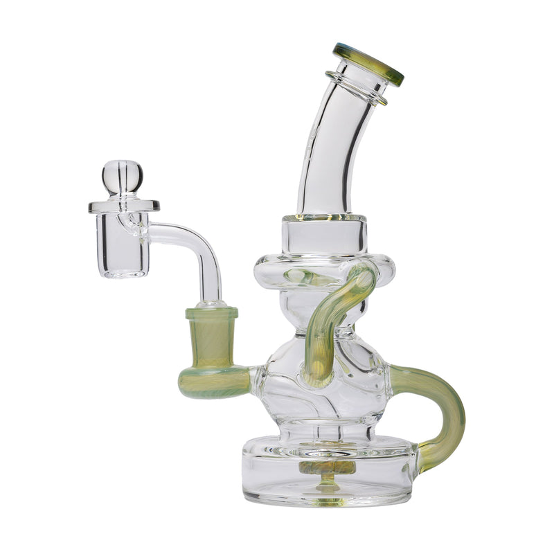 Dab Rig Recycler Stubby Klein de 7.5" en Vidrio