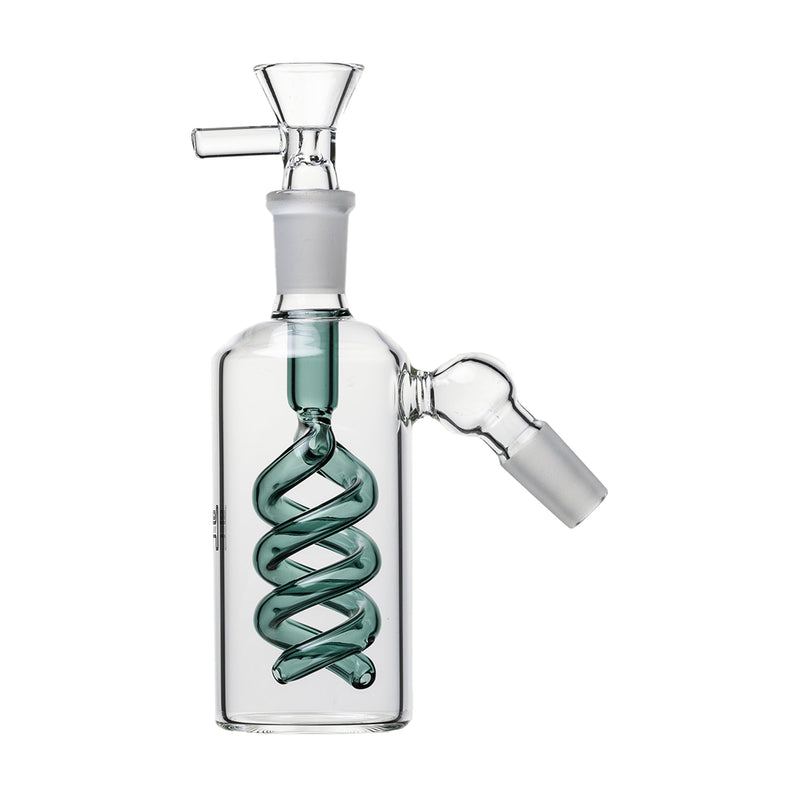 Ash Catcher Spiral Perc con Flower Bowl 14mm Human Grade