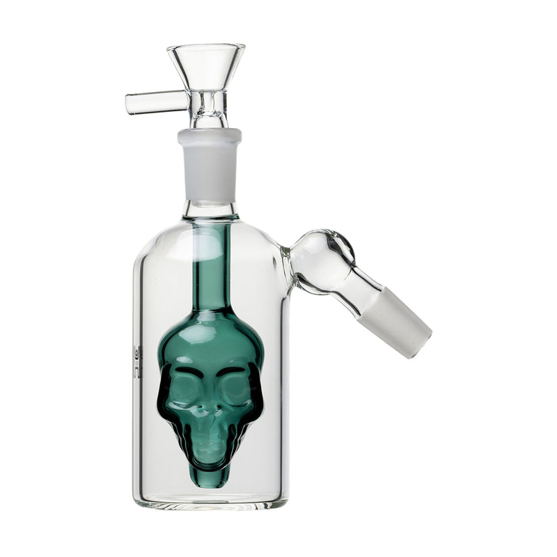 Ash Catcher Skull Perc de Vidrio Human Grade para Bong