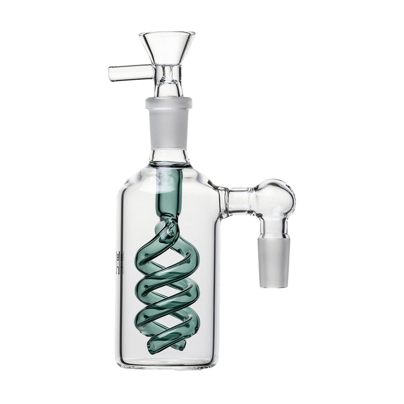 Ash Catcher Spiral Perc con Flower Bowl 14mm Human Grade