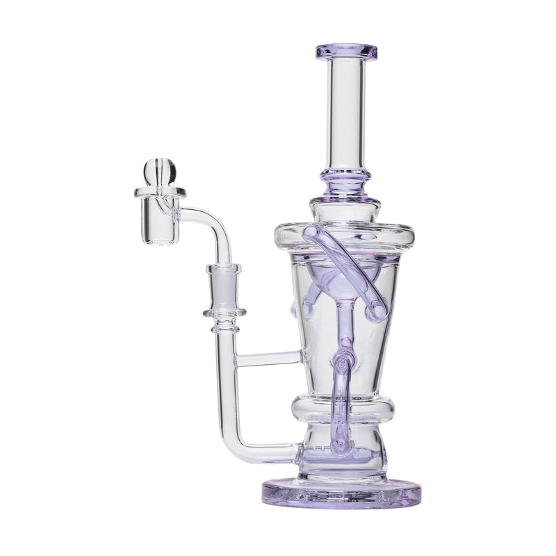 Dab Rig Recycler Straight de 10.25" con Set de Cuarzo