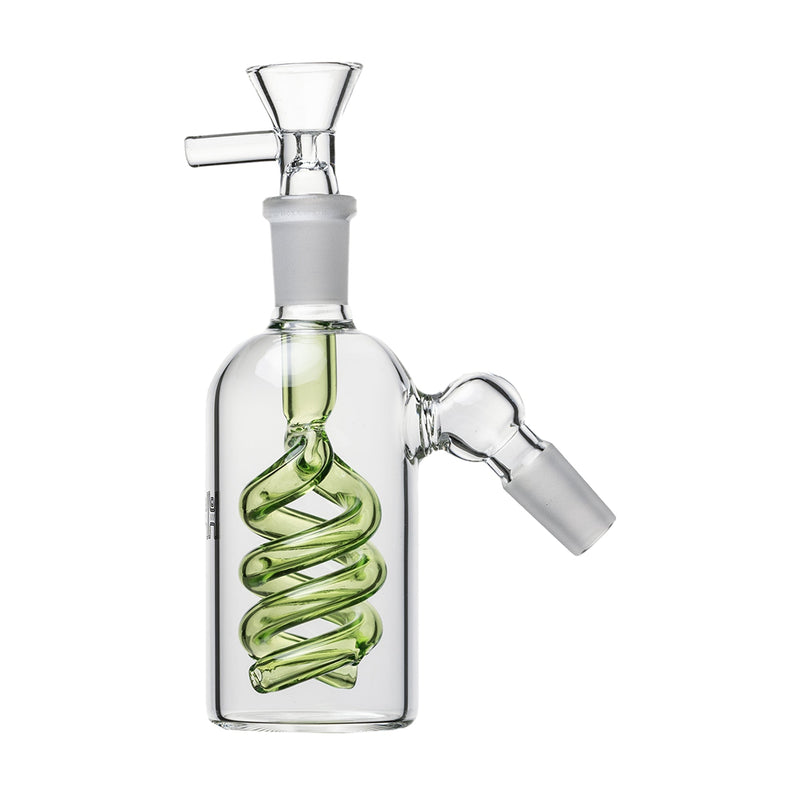 Ash Catcher Spiral Perc con Flower Bowl 14mm Human Grade