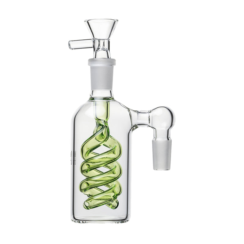 Ash Catcher Spiral Perc con Flower Bowl 14mm Human Grade
