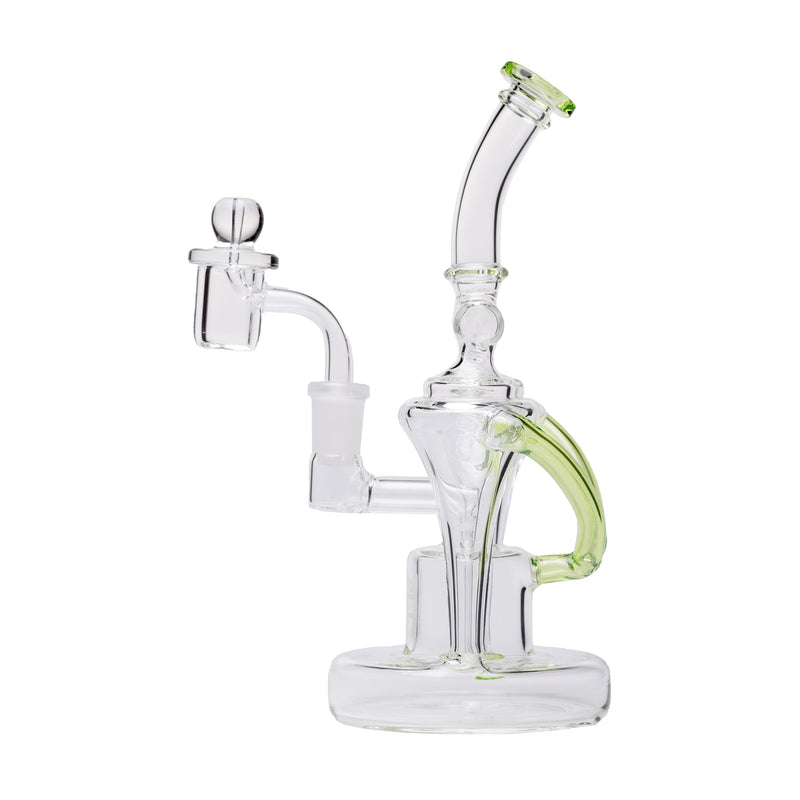 Dab Rig Recycler Dual Uptake en Vidrio de Borosilicato