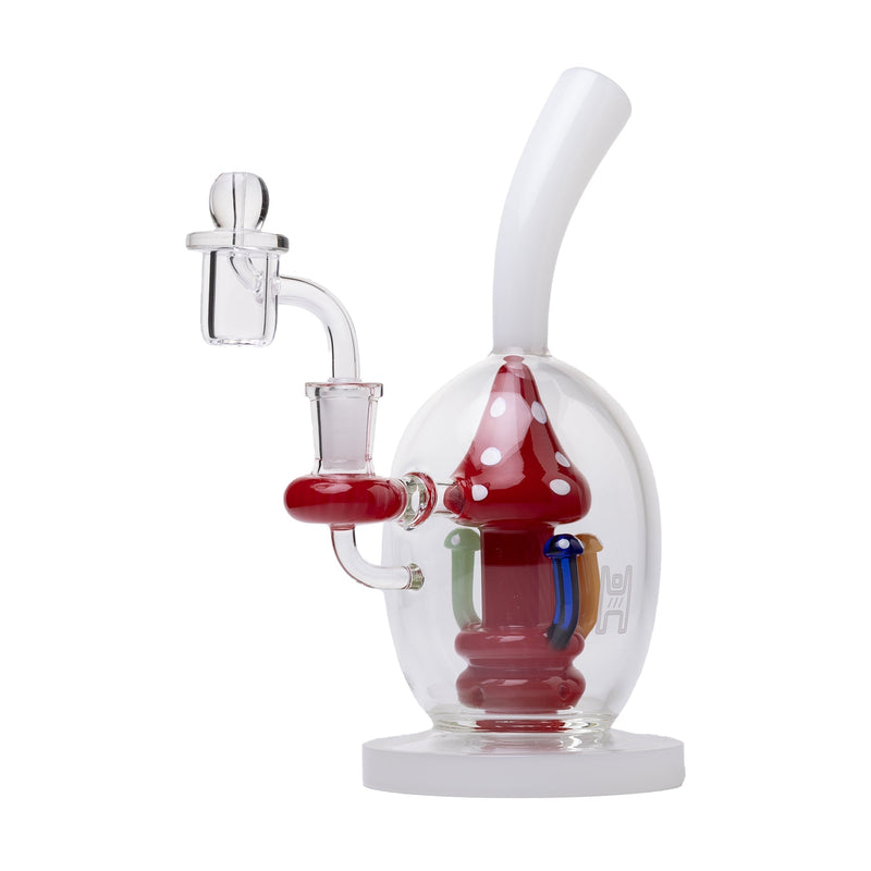 Dab Rig Artisan con Mushroom Perc en Vidrio