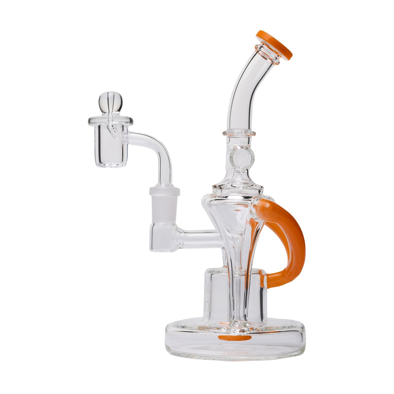 Dab Rig Recycler Dual Uptake en Vidrio de Borosilicato