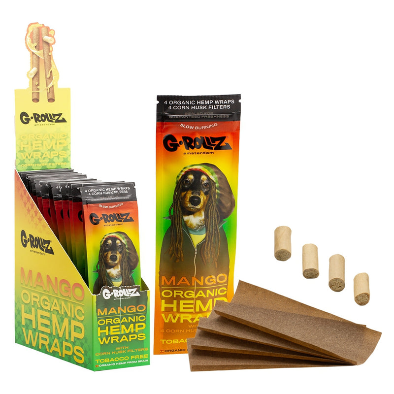 G-Rollz Pet Rock 4 Organic Hemp Wraps with Filters