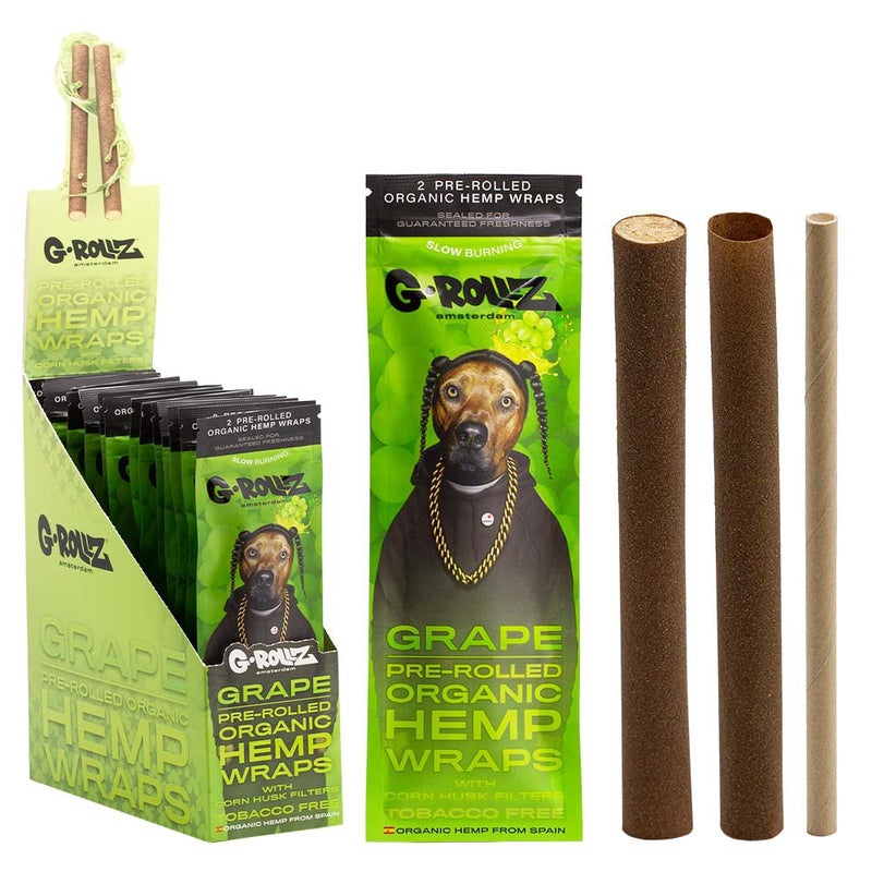 G-Rollz Pet Rock 4 Organic Hemp Wraps with Filters