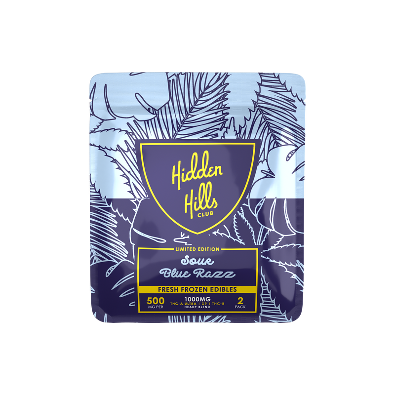 Sour Blue Razz | Heady Blend | 1000mg Edibles