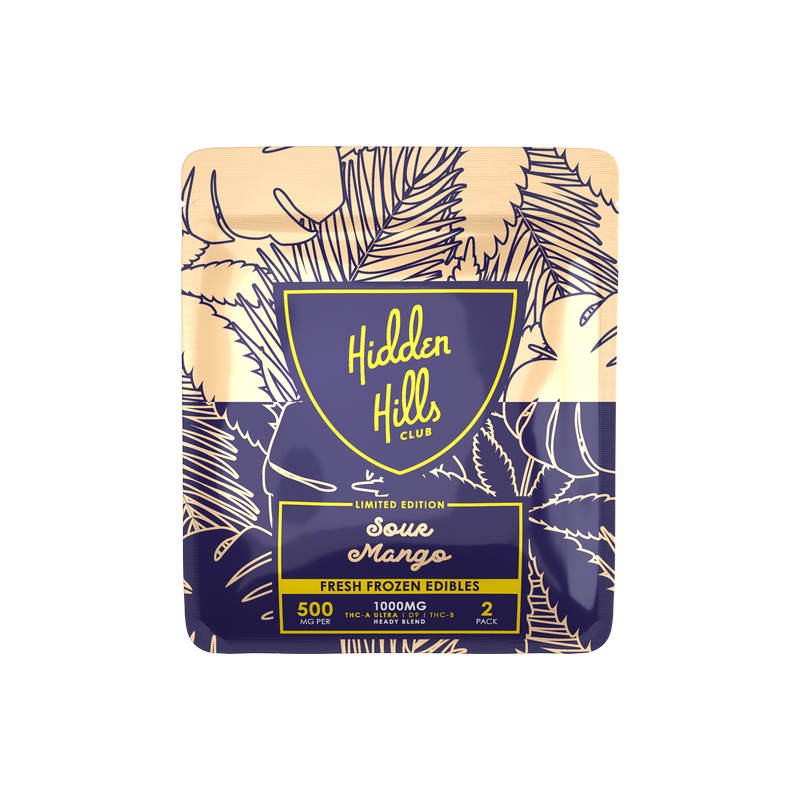 Sour Mango | Heady Blend | 1000mg Edibles