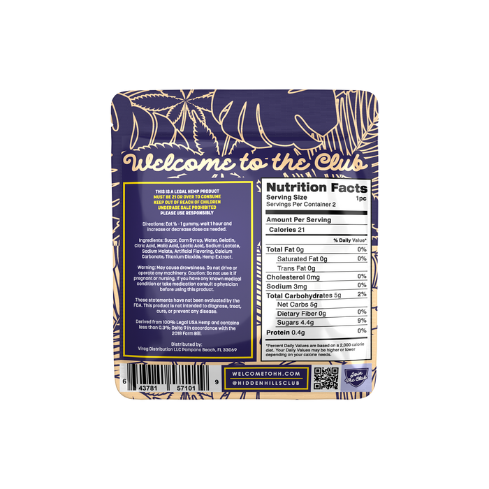 Sour Mango | Heady Blend | 1000mg Edibles