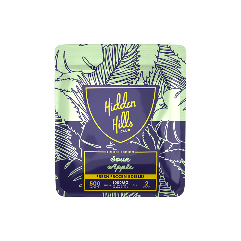 Sour Apple | Heady Blend | 1000mg Edibles