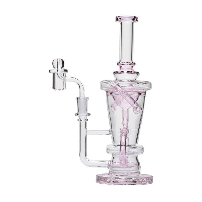 Dab Rig Recycler Straight de 10.25" con Set de Cuarzo