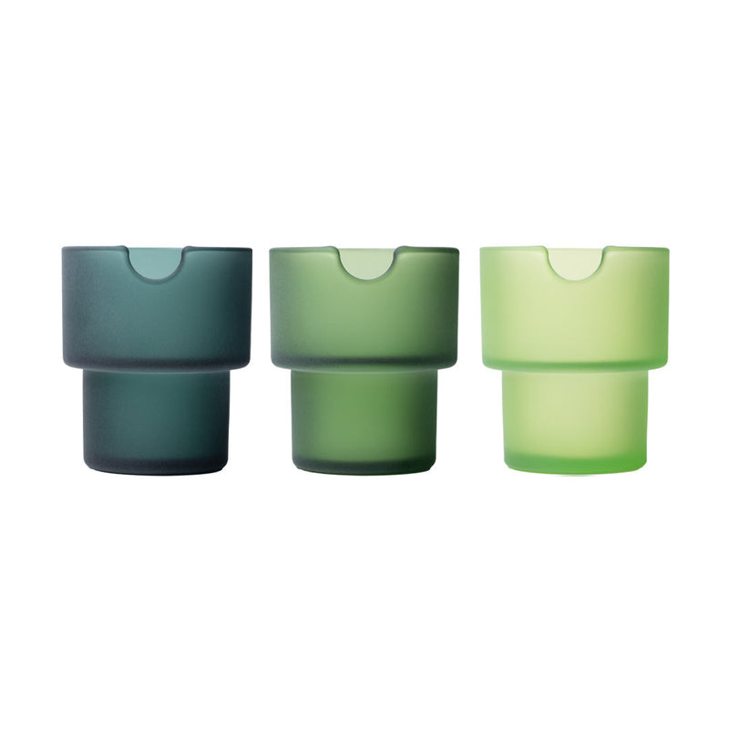 Cenicero de Vidrio Apilable NWTN Home (Set de 3)