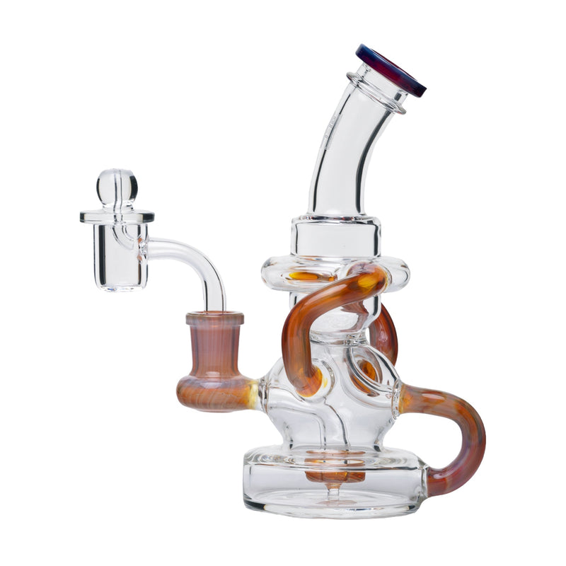 Dab Rig Recycler Stubby Klein de 7.5" en Vidrio
