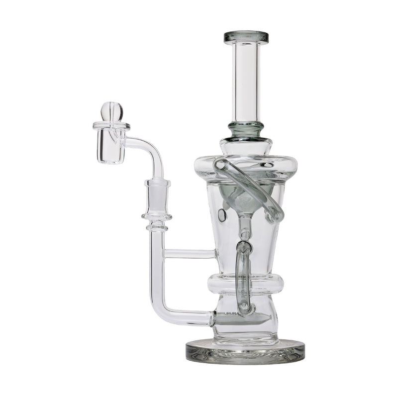 Dab Rig Recycler Straight de 10.25" con Set de Cuarzo