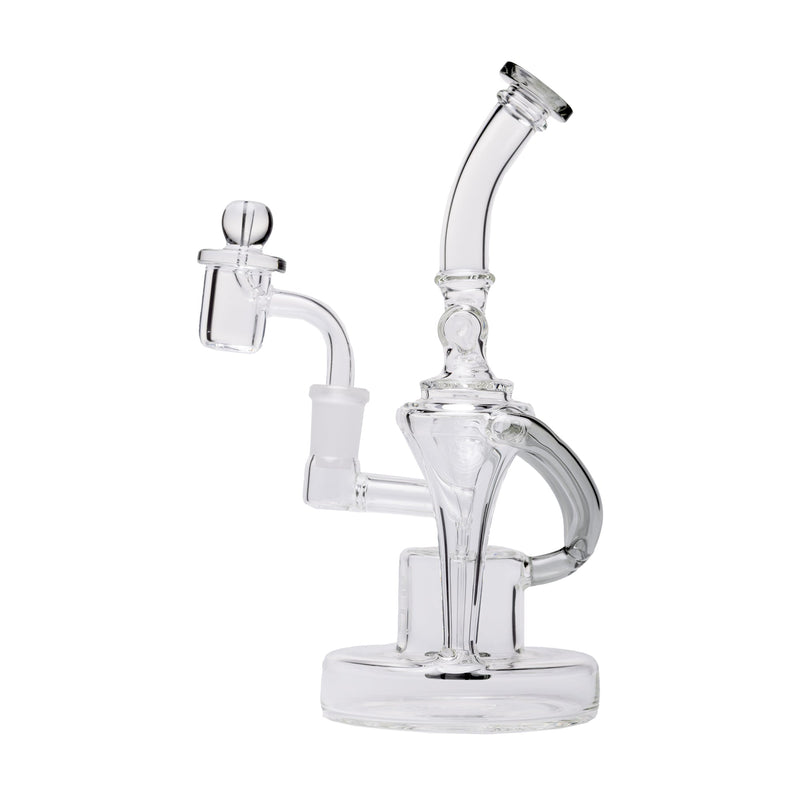 Dab Rig Recycler Dual Uptake en Vidrio de Borosilicato