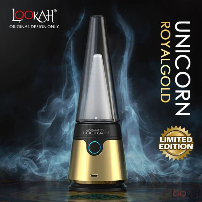 Lookah Unicorn Electric Dab Rig With Magnetic Connection And a Smoky Conical Design