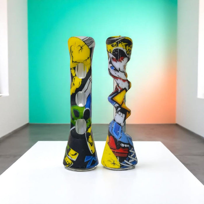 Set x2 Pipas Boquilla Silicona y Vidrio