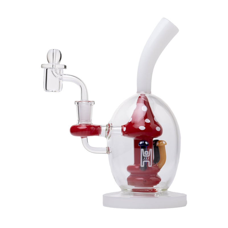 Dab Rig Artisan con Mushroom Perc en Vidrio