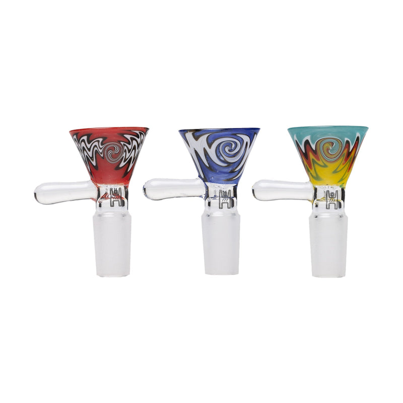 Bowls de Vidrio con Mango 14mm Macho (Set x3)